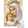 9K4D7V2G Immagine Sacra Madre Puzzle 1000 Pezzi Carta per Adulti Arte Religiosa Scena Tranquilla Gioco di Puzzle 1000 Pezzi Decorazione Casa Antistress Regalo Famiglia 38x26cm/1000pcs