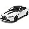 TGRCM-CZ Modellino di auto BMW M3 CS in lega di zinco, in scala 1:24, con luce e suono, per collezionisti e bambini dai 3 anni in su, regalo di compleanno (bianco)