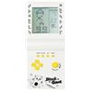 TAQY Retrò Blocca la console di gioco Giochi multipli Livello/velocità regolabile Consolle portatile Gioco di mattoni Gioco di puzzle Giocattoli elettronici Bambini/amici/regali di festa (White)
