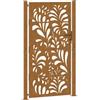 vidaXL Cancello da giardino 100x200 cm in acciaio corten design ondulato