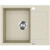 Bergström Lavello Rom, Beige, 62 x 50 cm | installabile su entrambi i lati con gocciolatoio laterale