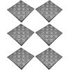 Acan Tradineur - Set di 6 piastrelle per esterni, in plastica, ideali per piscina, terrazze, giardino, rimovibili e antiscivolo, 30 x 30 cm, colore grigio