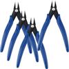 HAKZEON 4 Pinze per Taglierine,13 cm Tronchese per Ferro Cesoie per Cavi di Precisione Pinze Diagonali da Taglio per Modellismo, Fai da te, Lavorazione di Gioielli, Blu