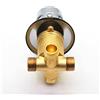 elpruperif Filettatura/Intubazione in Ottone Massiccio Miscelatore per Acqua Calda e Fredda Rubinetto Doccia Deviatore 2/3/4/5 Vie Diviso Due Pezzi, Cartuccia Ceramica (Deviatore Filettata -4 Uscita)