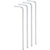 QUARKZMAN 4Pz Set di Chiavi a Brugola con Punta Sferica 2mm Forma L | in Acciaio al Cromo-Vanadio, Chiave Torx Set Attrezz, per Riparazioni Domestiche di Biciclette e Motociclette, Argento