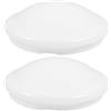 Zerodeko Paralume Copri Plafoniera in Plastica Bianco, 2 Pezzi, Ricambio per Lampade da Soffitto Rotonde di Blocco a Vite, Adatto per Camera da Letto, Cucina, Bagno e Balcone, Copertura