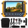 TTOCAR Monitor Tester Telecamera CCTV, Schermo da 5 Pollici VGA HD Interfaccia Multimediale Ingresso Coassiale AHD TVI CVI Monitor Telecamera Coassiale Monitor Video Analogico Tester