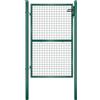 SONGMICS Cancello da Giardino, Acciaio Zincato con Serratura, 106 x 200 cm | Cancelletto, Porta, Tubo Tondo, Verde, Collezione PATYA GGD200G