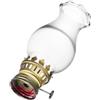 Didiseaon Vetro Paralume Ricambio Vintage, per Lampada ad Olio | Vetro Trasparente e Superficie Liscia, Foro Inferiore da 16,7mm, per Stufa e Lanterne Decorative Colore Casuale