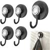 ruyxihom Ganci Ventosa Bagno 5 Pezzi, Rotazione a 360° Senza Foratura | Gancio Accappatoio e Asciugamani a Adesivi per Doccia,Cucina, Balcone, Camper, Grigio