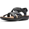 Clarks Sandali bassi da donna Laurieann Rena, Nero Combi, 6.5 UK Wide