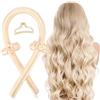 Lerkely Riccioli senza calore,Heatless Curling Rod Headband,Rullo per capelli senza calore,Capelli Rollers per lunghi capelli grandi ricci fai da te Strumenti per capelli lunghi (malto)