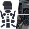 BIBIBO Antiscivolo Tappetini Compatibile con Ford Fiesta ST MK8 2017-2023, Tappetini per la Fodera Della Console Centrale, Tappetino Antiscivolo in Gomma, Tasca Della Porta 14pc Set