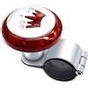 CGEAMDY Manopola Universale per Auto Booster, Pomello Sterzo Del Veicolo, Pomello Impugnatura Dello Sterzo Sfera, Accessori Universali Interni Decorativi per Auto, Trattore, Barca(Galvanizzato)
