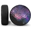 Treer Copriruota di Scorta Fuoristrada, Copri Ruota di Scorta Impermeabile Antipolvere, Stile Mandala, Coperchio Ruota di Scorta Universale per Suv,Camper,Rimorchi (cielo stellato,15 pollici)