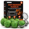 Animalea Spaventa martore auto - 6 X sfere per martore - Repellente per martore auto altamente efficace fino a 6 mesi - Alternativa a spray per martore e spaventapane auto - Dissuasore Mader