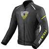 REV'IT! Revit Sprint H20 Giacca tessile moto, nero/neon/giallo, M