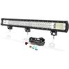 PICAA Barra Luminosa LED Fuoristrada 72 cm 28 pollici 396W con Cablaggio | Barra Led Auto Esterno 12V, Luce di Lavoro per SUV Camion 4x4 Trattore ATV UTV Barca, Bianca 6000K, Impermeabile
