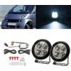 NSLUMO luci diurne LED per Smart Fortwo 450 1998-2007, Fortwo 451 2007-2015 | anteriore paraurti luci diurne riflettori gruppo DRL marcia luce, lente trasparente 2Pcs luci diurne
