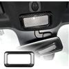 KUNGKIC Per Abarth 595 695 Fiat 500 2007-2019 2020 2021 2022 2023 2024 Fibra di carbonio per auto anteriore luce di lettura telaio interno adesivo accessori interni