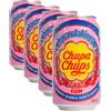 CHUPA CHUPS Bibita Frizzante Ciliegia, Gusto Bubble Gum - 345 ml (Confezione da 4)