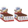 Kinder Happy Hippo, Wafer al Latte e Cacao, 28 Pezzi (Confezione da 2)