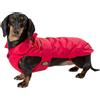 Fashion Dog Cappottino per cani speciale per bassotto - rosso - 36