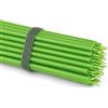 NKlaus 50x candele a bastoncino verde senza fuliggine sottile 16cm lungo cera di paraffina premium 36110