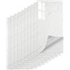 FARYODI 10 adesivi per piastrelle, effetto marmo, 60 x 30 cm, piastrelle autoadesive, impermeabili, effetto pietra, pannelli da parete per cucina e bagno, ristrutturazione paraspruzzi (bianco sporco)