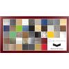 RahmenMax Skane Deluxe - Cornice portafoto in vetro sintetico, 40 x 120 cm, colore bordeaux, 120 x 40 cm, colore: rosso