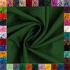 Die Stofftante Tessuto di cotone erica, 100% cotone, 42 colori tinta unita, scampoli (non al metro), larghezza circa 150 cm, circa 160 g/m², Oeko-Tex Standard 100 (verde scuro, 0,5 m)