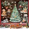 Supzone Vetrofanie Natalizie Animali Adesivi Finestre Albero Natale Fiocchi di Neve