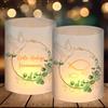 Luckeey 12 Portacandele da Tavolo, Decorazione per la Prima Comunione, Verde Eucalipto, Regalo per gli Ospiti, per Candeline