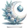 Dongcill Quadro con diamanti fai da te, decorazione da tavolo di Natale | Pittura con diamanti 5D, decorazione da tavolo, decorazione natalizia, pittura con diamanti in piedi, decorazione natalizia