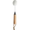 Generico Wine Glass Brush - Soft Foam Champagne Flute Cleaner | Wooden Handle | Non-Scratch Flexible Bristles Sponge Wand, Long Handled Glassware Cleaning Tool for Goblet, Coffee Pot, Water Bottle & Dish