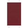 vidaXL Tenda Plissettata Rosso Bordeaux 80x100 cm Larghezza Tessuto