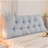 Generico Cuscino A Cuneo Per Testiera Letto Matrimoniale Singolo, Grande Cuscini Supporto Lombare Triangolare, Super Morbido Schienale Cuscini Per Lettura Per Adulti E Bambini(Size:80x50x15cm,Color:Blue)