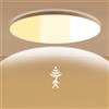 LEZOE Plafoniera LED con sensore di movimento, 20W 2700lm 135(Lm/W) Lampada da soffitto dimmerabile regolabile 3000K/4000K/6500K Ideale per bagno, garage, scale, cantina, corridoio, balcone Ø30cm