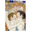 Posterlounge Mother and Twins I Stampa su vetro acrilico | 13 x 18 cm di Gustav Klimt Quadri Decorazione per pareti
