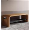 GFLCWYP Scarpiera Bassa E Lunga, Panca Portaoggetti Perfetta per Camera da Letto E Panca da Ingresso, Panca per Scarpe Multiuso con Panca Portaoggetti E Panca Letto,Arancia,100cm