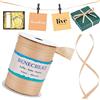 BENECREAT 300m 6.5mm Nastro di Rafia Nastro di Carta Artigianale Color Legno Corda di Rafia per Confezioni Regalo, Fiori, Decorazione di Tessuti Artigianali