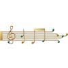Naturepanda Appendiabiti da Parete,Gancio a Nota Musicale,Ganci Appendiabiti da Ingresso,Gancio Decorativo Impermeabile per Porta,Bagno,Cucina,Ingresso,Soggiorno,Antiruggine,Resistente all'Usura