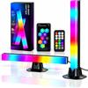 Zenovate Barre LED Gaming, Barra Luminosa LED RGB con App Bluetooth e Telecomando IR | 32cm Gaming Retroilluminazione TV e PC, Lampade Luci LED per PC con Sincronizzazione Musicale, Illuminazione Ambientale 270°