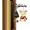 Generico Illuminazione per Libreria LED Vintage di Babbo Natale a Batteria | Lanterna Decorativa Angolo Lettura e Libreria per Sala Studio Angolo Lettura Tavolo Natale Insegnante Bibliofilo