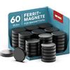 MrMag® 60 magneti forti, 18 x 4 mm, con 60 punti adesivi, calamite in ferro universale, ideali per interni ed esterni