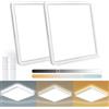 Wholede 24W 3240LM Plafoniera LED Soffitto, Lampadario LED Dimmerabile con Telecomando, 3000-6500K Lampadari Quadrata per Cucina, Bagno, Camera da Letto, Soggiorno, Balcone, Corridoio, Ufficio Ø29CM