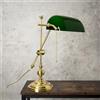 Fabris Uber Lampada Extra Lusso Modello Old England Regolabile Ministeriale Churchill Vetro Verde