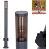 HOFSTEIN lampada da giardino Sessa, per esterni con 2 prese in metallo/plastica nei colori antracite/fumo o bianco, esterno moderna giardino, area esterna, cortile, altezza 110 cm, E27, IP44
