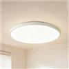 HBBursts Plafoniera LED Colorata Minimalista, Lampada Da Soffitto In Stile Moderno, 3 Temperature Di Colore, For Camera Letto, Bagno, Sala Pranzo, Soggiorno(White,40cm/16in)