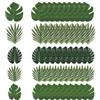 Cryptadg 50 Pezzi Foglie di Palma Tropicali Artificiali, per Decorazioni | Foglie Finte, Monstera Artificiali, Finte di Palma Tropicali Decorazioni, per Compleanno, Hawaii, Giungla, Festa in Spiaggia